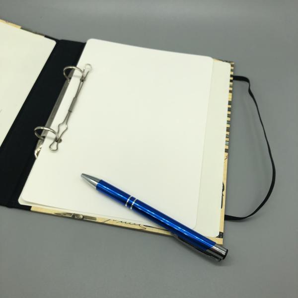 Ringbuch Planer A5 schwarz Innenseite Deckblatt Stift